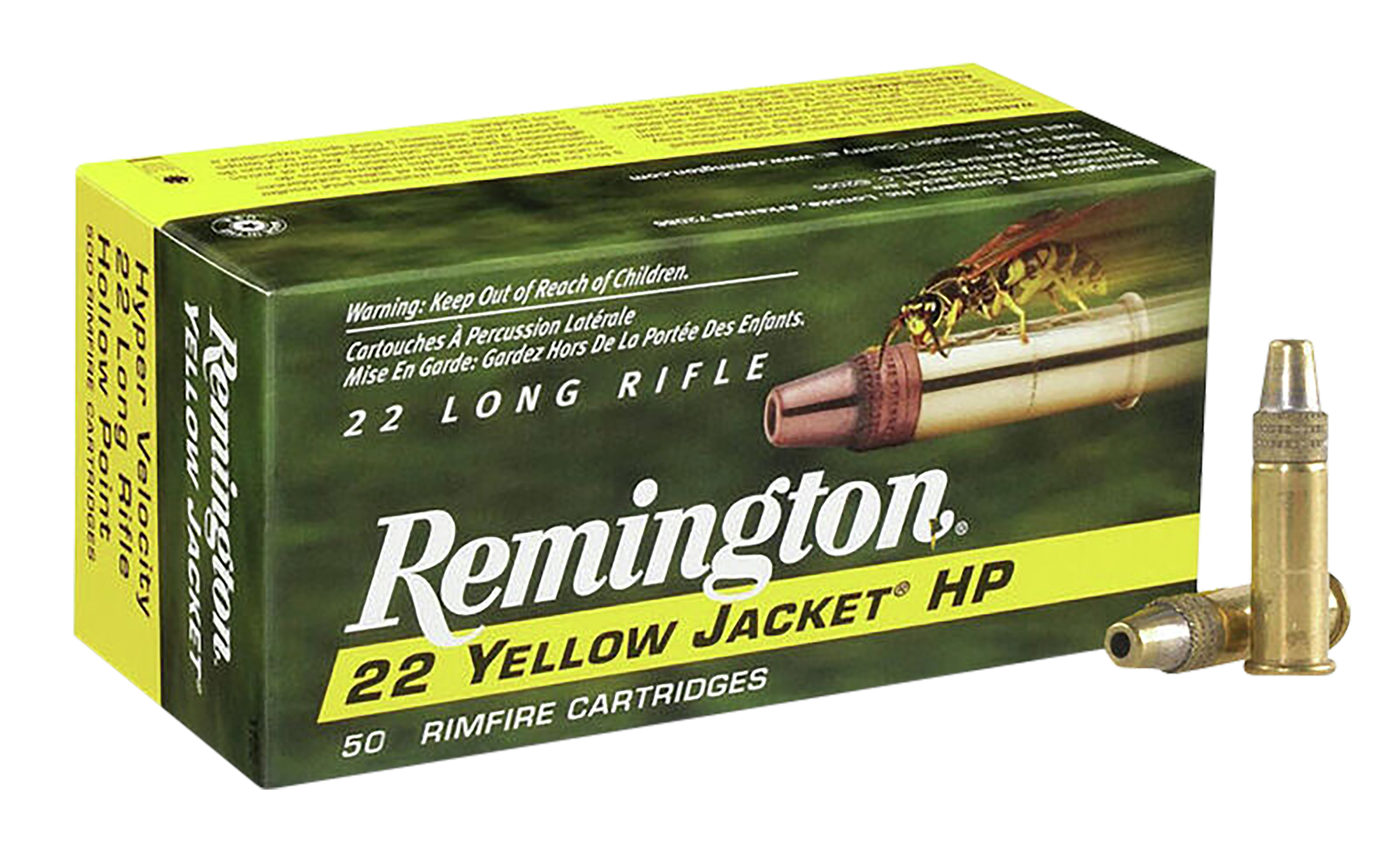 Remington Yellow Jacket 22 Long Rifle Plated Hollow Point 33 Grain 50 Rounds