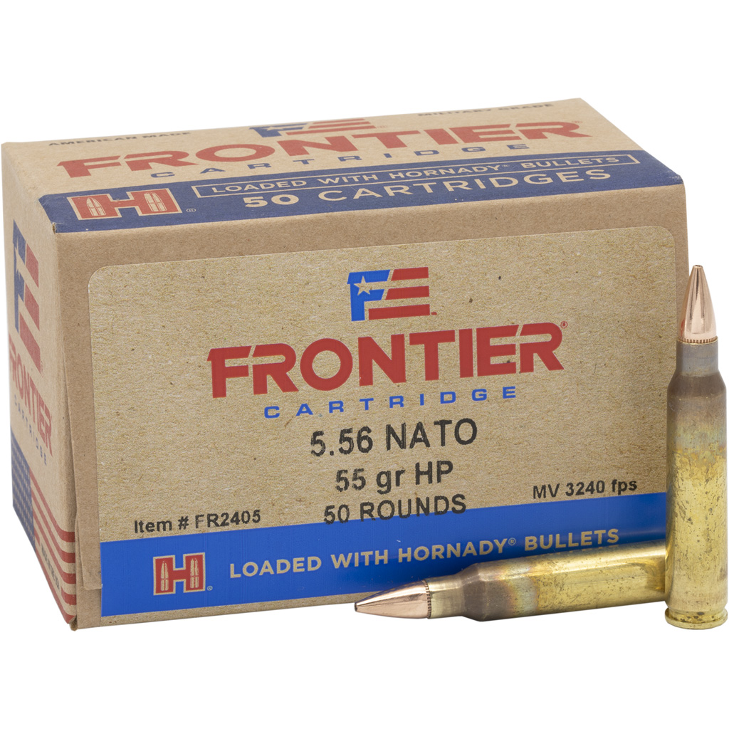 Hornady Frontier 5.56x45mm NATO Hollow Point Match 55 Grain 50 Rounds