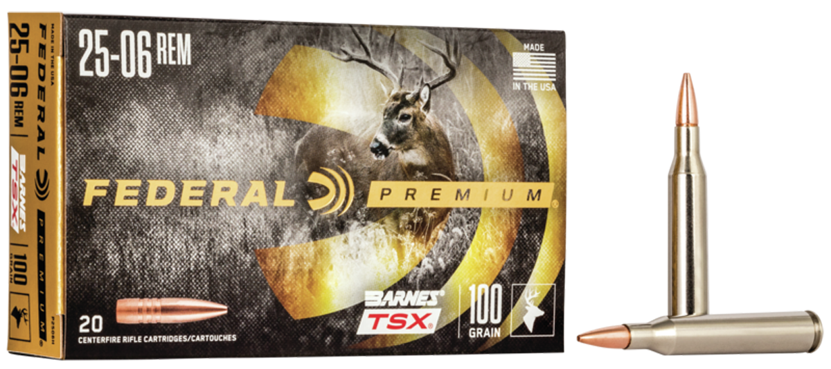 Federal Premium 25-06 Remington Barnes TSX 100 Grain 20 Rounds