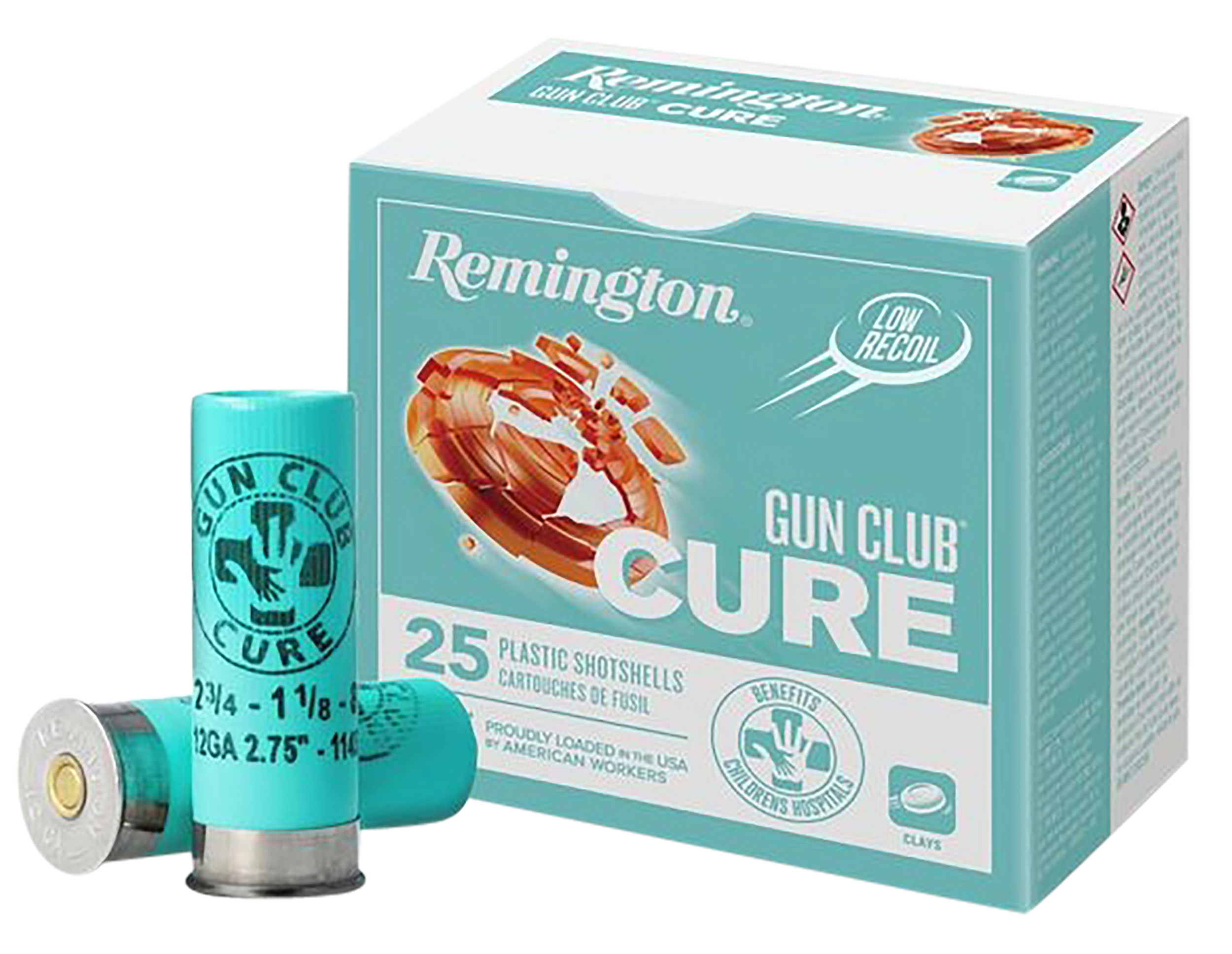 Remington Gun Club Cure 12 Gauge Low Recoil 8 Shot 25 Rounds