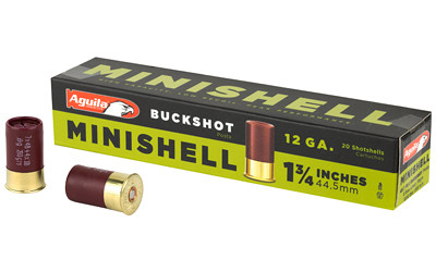 Aguila Minishell 12 Gauge Buckshot 5/8 Grain 20 Rounds