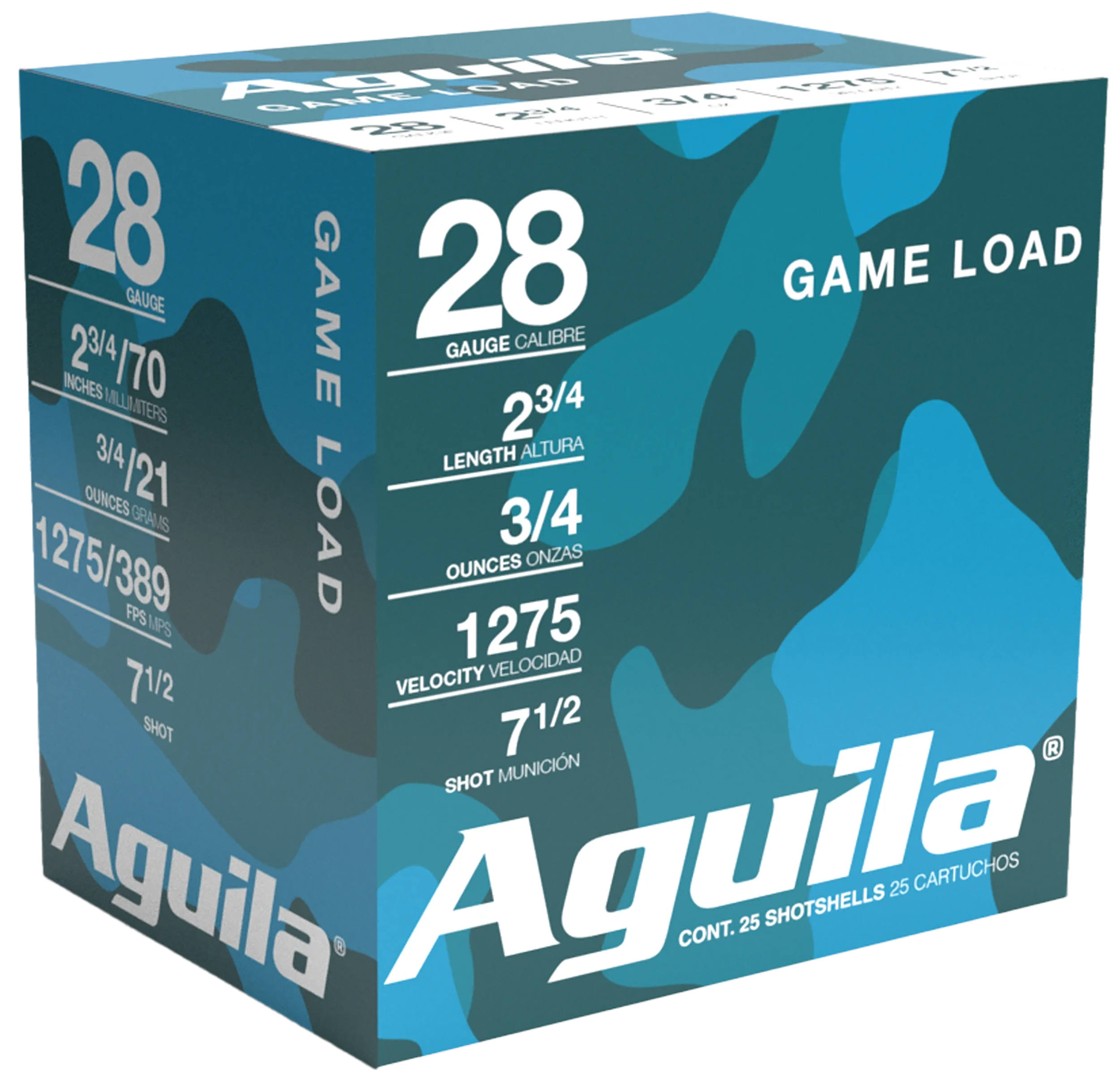 Aguila High Velocity 28 Gauge 7.5 Shot 3/4 Ounce 25 Rounds