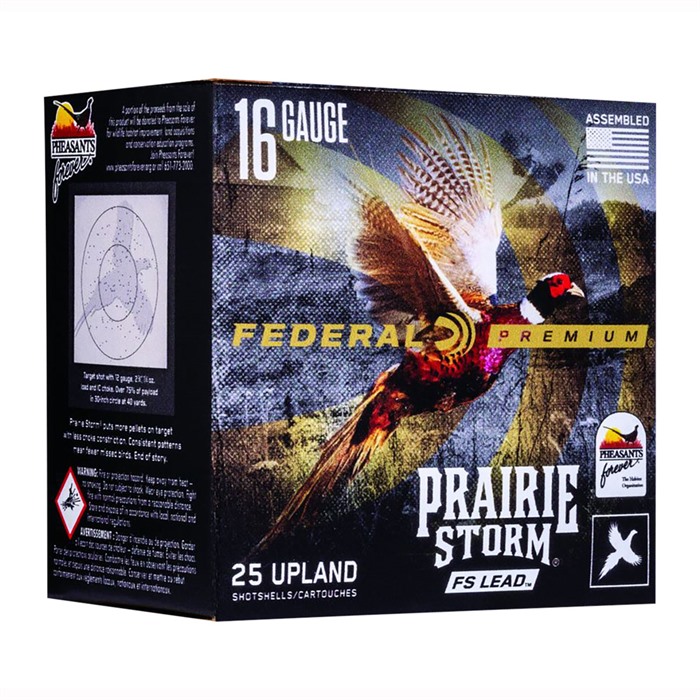 Federal Premium Prairie Storm 16 Gauge Shotgun Ammo 1 1/4 Grain 25 Rounds