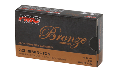 PMC Bronze .223 Remington PSP 55 Grain 20 Rounds