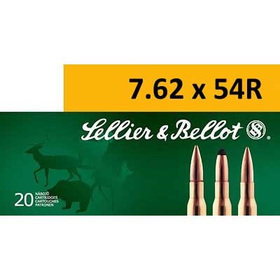 Sellier & Bellot 7.62x54R Hollow Point Boat Tail 174 Grain 20 Rounds