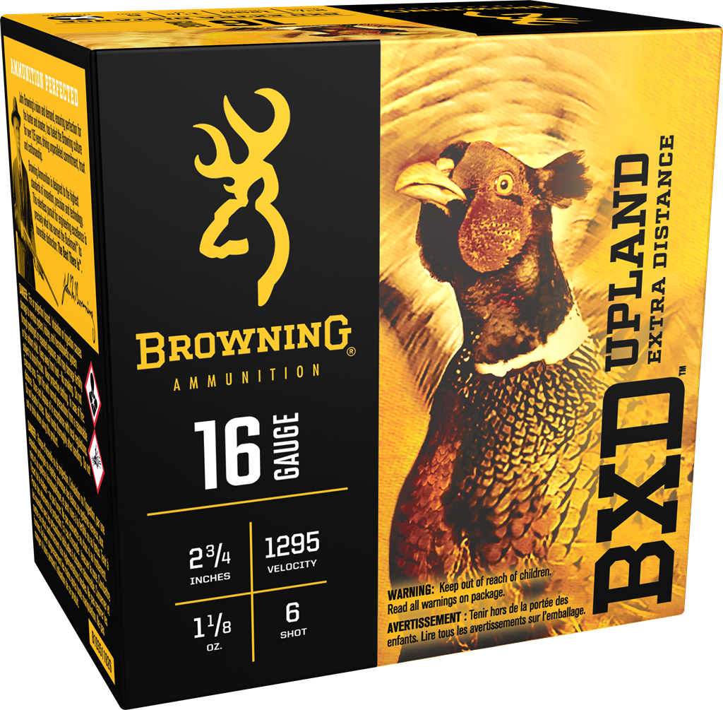 Browning BXD Upland 16 Gauge Nickel-Plated Lead 1 1/8 Ounce 25 Rounds