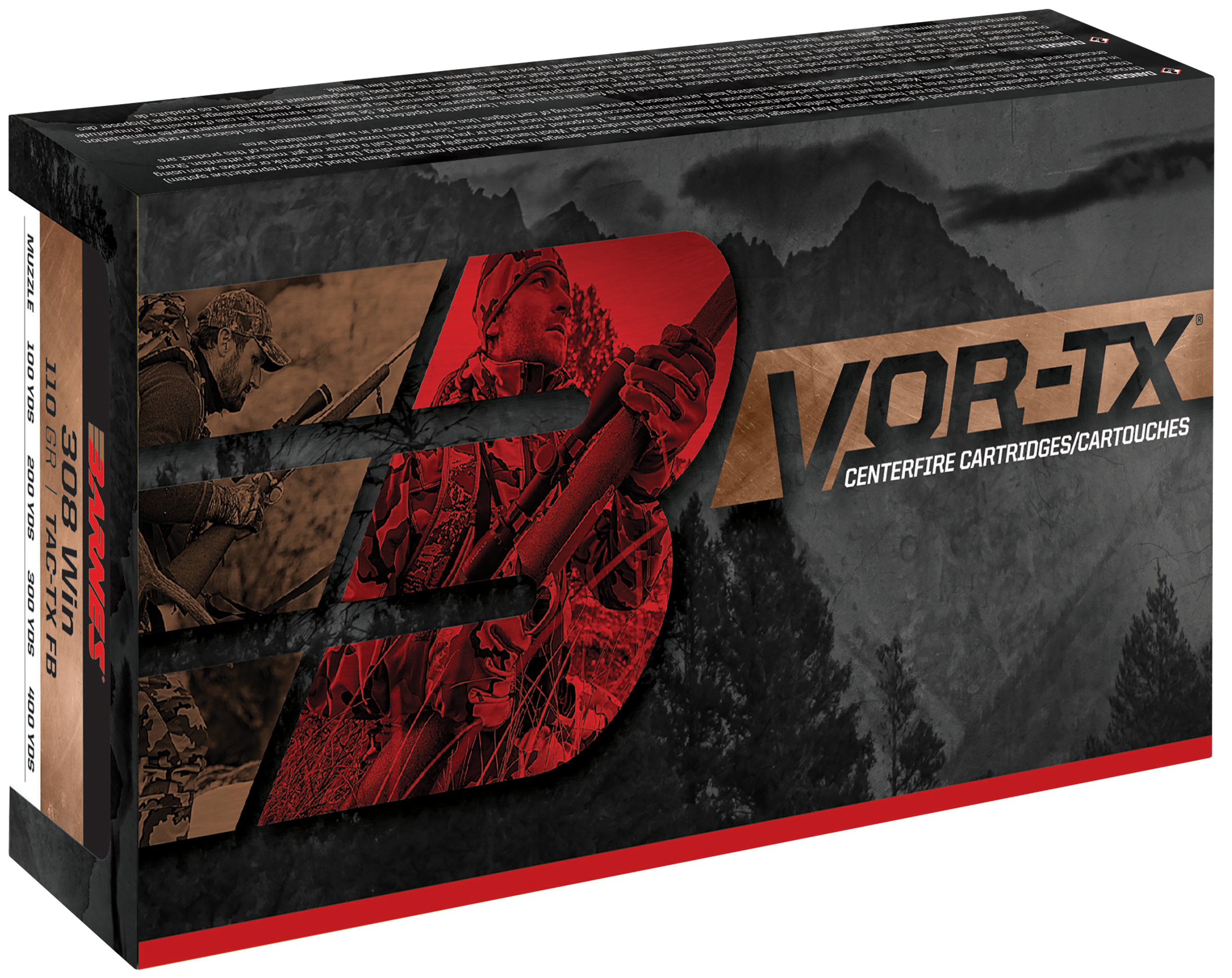 Barnes Bullets VOR-TX 338 Lapua Magnum LRX Boat Tail 280 Grain 20 Rounds