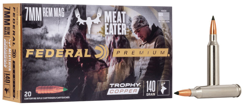 Federal P7RTC2 Premium 7mm Remington Magnum Trophy Copper 140 Grain 20 Rounds