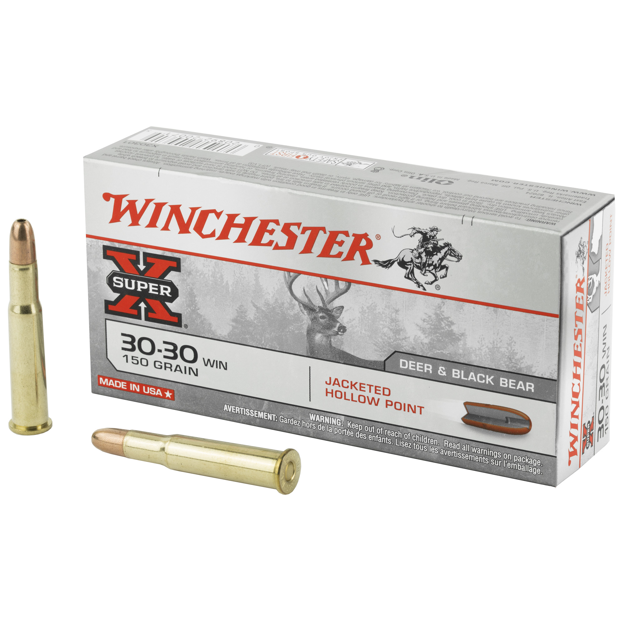 Winchester Super-X 30-30 Winchester Jacketed Hollow Point 150 Grain 20 Rounds