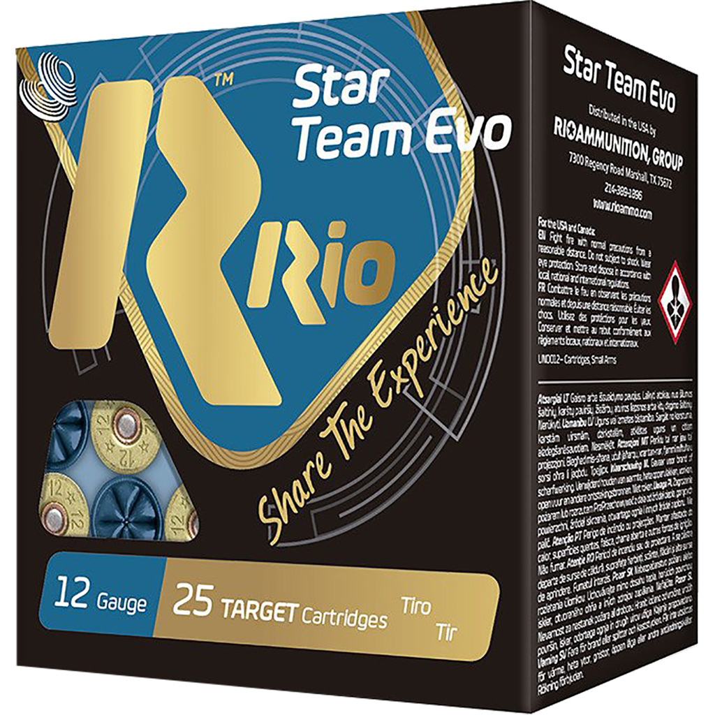 Rio Star Team 24 Target Loads 12 ga. 2 3/4 in. 7/8 oz. 9 Shot 25 rd.