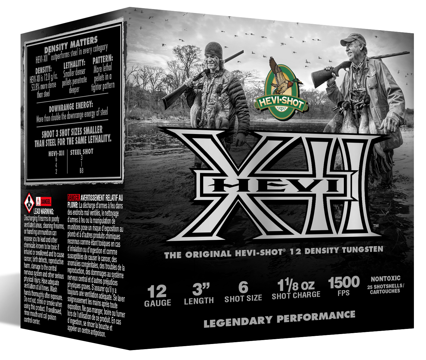 Hevi Shot Hevi-XII Shotgun Ammo 12 ga. 3 in. 1 1/8 oz. 6 Shot 25 rd.