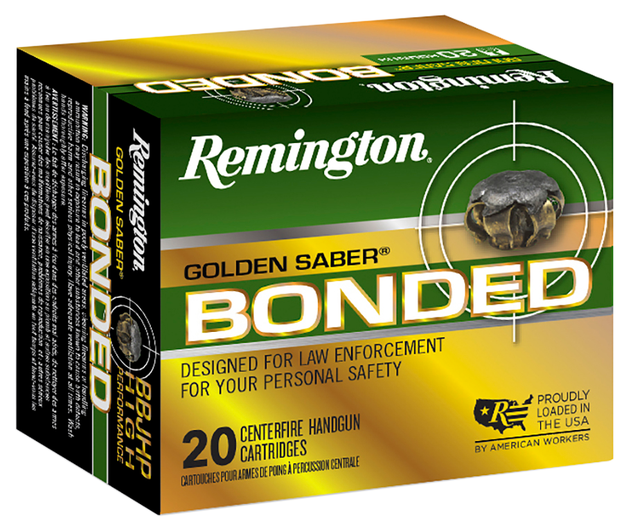 Remington Golden Saber Bonded 10mm Handgun Ammo 180 Grain 20 Rounds