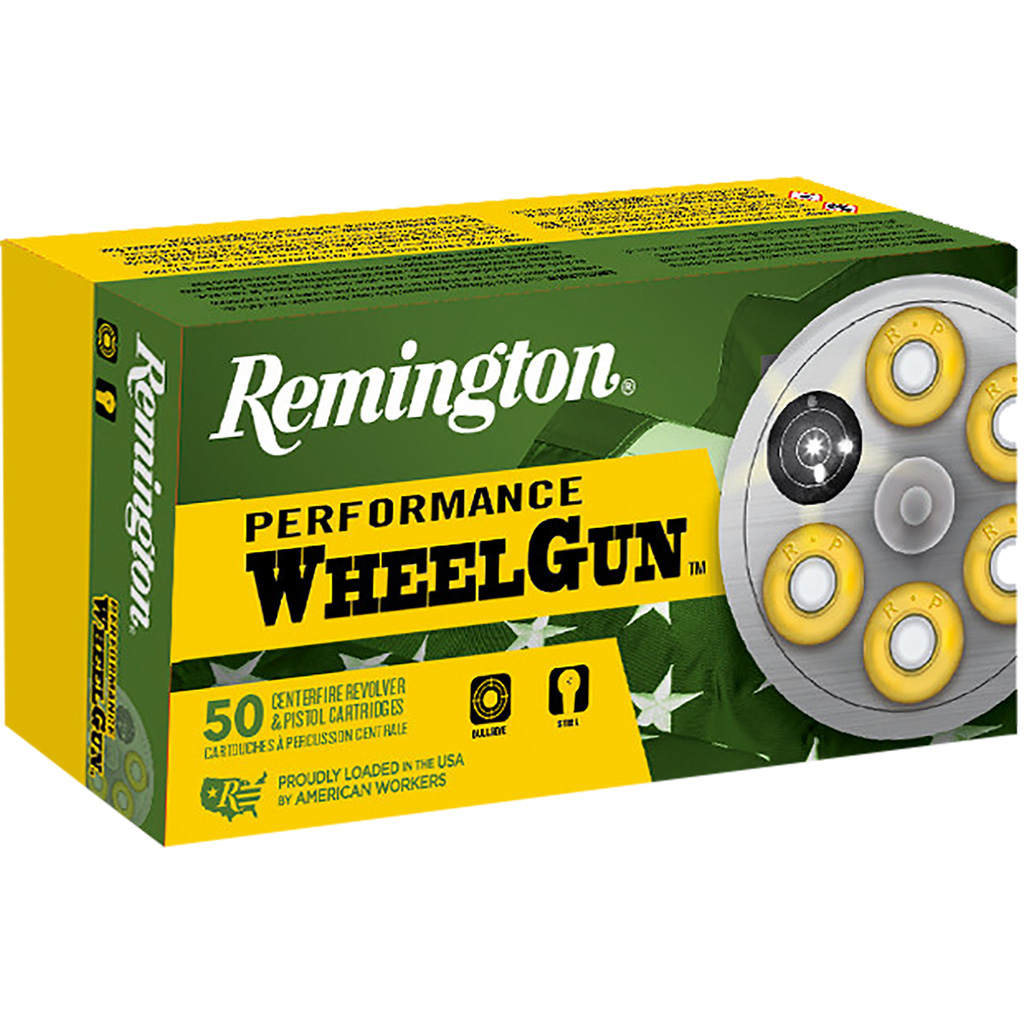 Remington Performance Wheel Gun Ammo 38 Special Truncated Match Wadcutter 148 Grain 50 Rounds