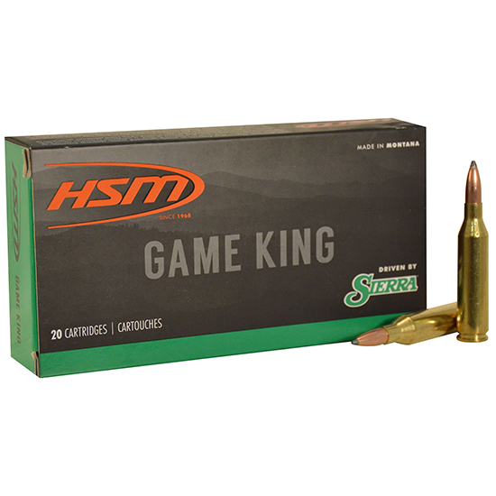 HSM Game King, 270 Winchester, Sierra Spitzer Boat Tail, 130 Grain, 20 Rounds