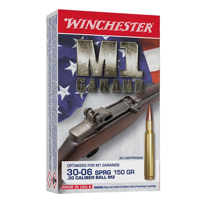Winchester M1 Garand 30-06 Springfield FMJ 150 Grain 20 Rounds