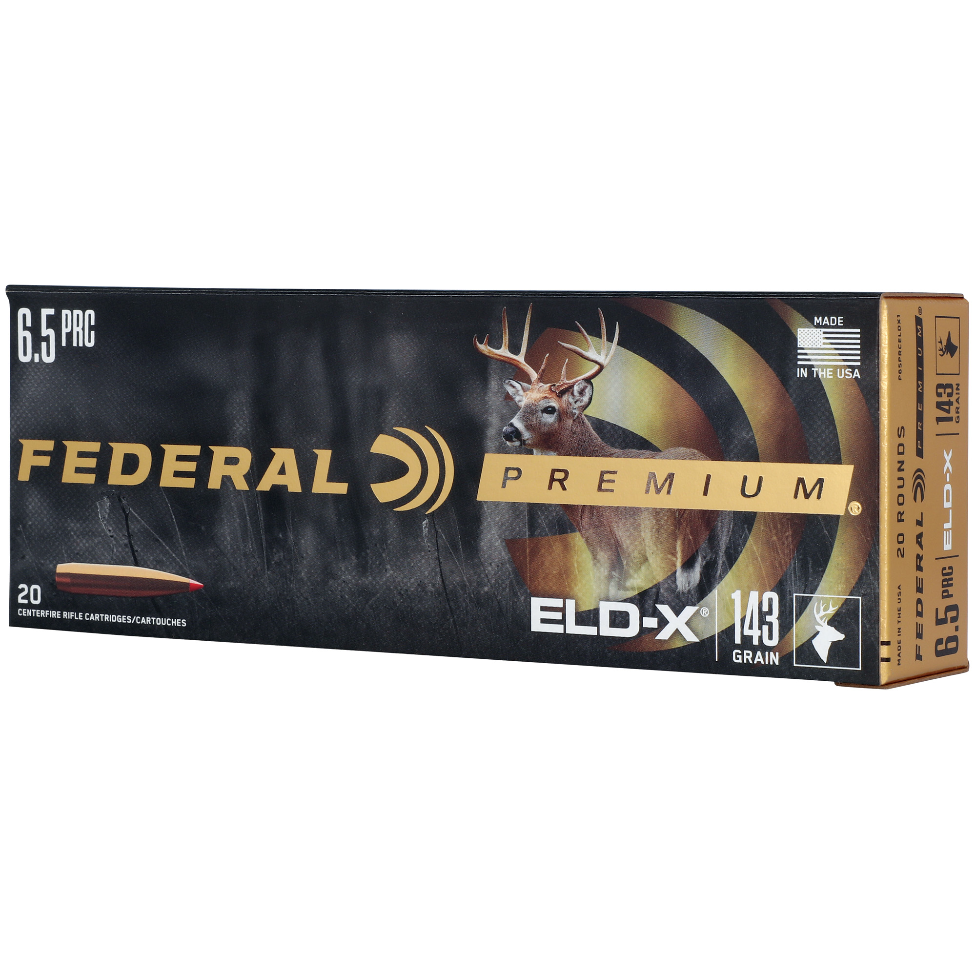 Federal P65PRCELDX1 Premium ELD-X 6.5PRC 143gr 20 Per Box/10 Case