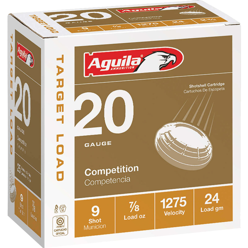 Aguila Target Shotgun Load 20 Gauge 9 Shot 7/8 Grain 25 Rounds