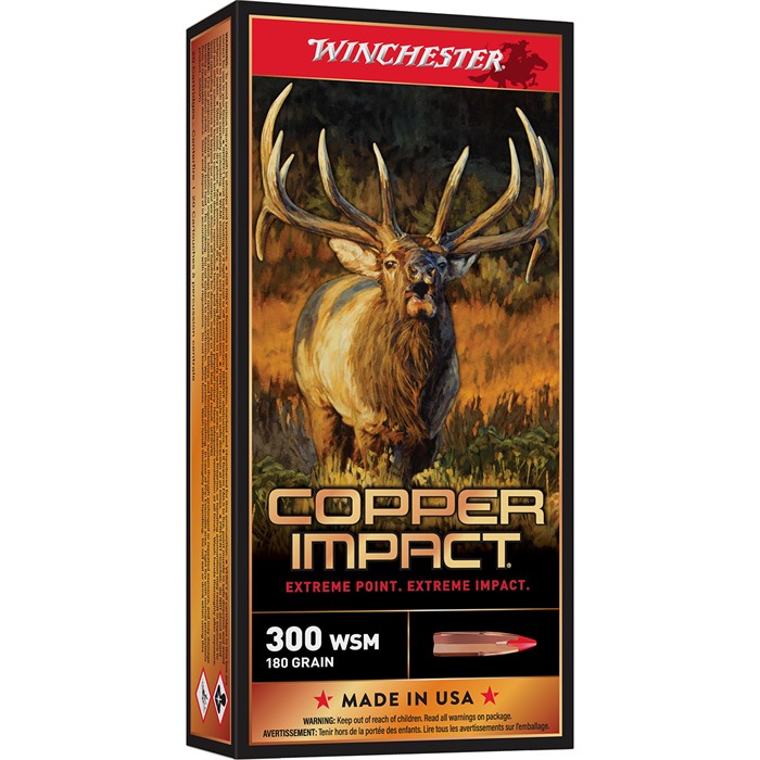 Winchester Copper Impact 300 WSM Copper Extreme Point 180 Grain 20 Rounds