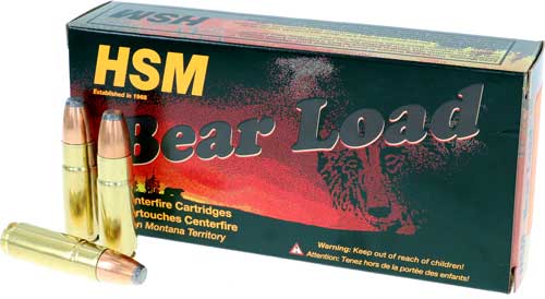 HSM, Bear Load, 458 Socom, Jacketed Flat Point, 350 Grain, 20 Rounds