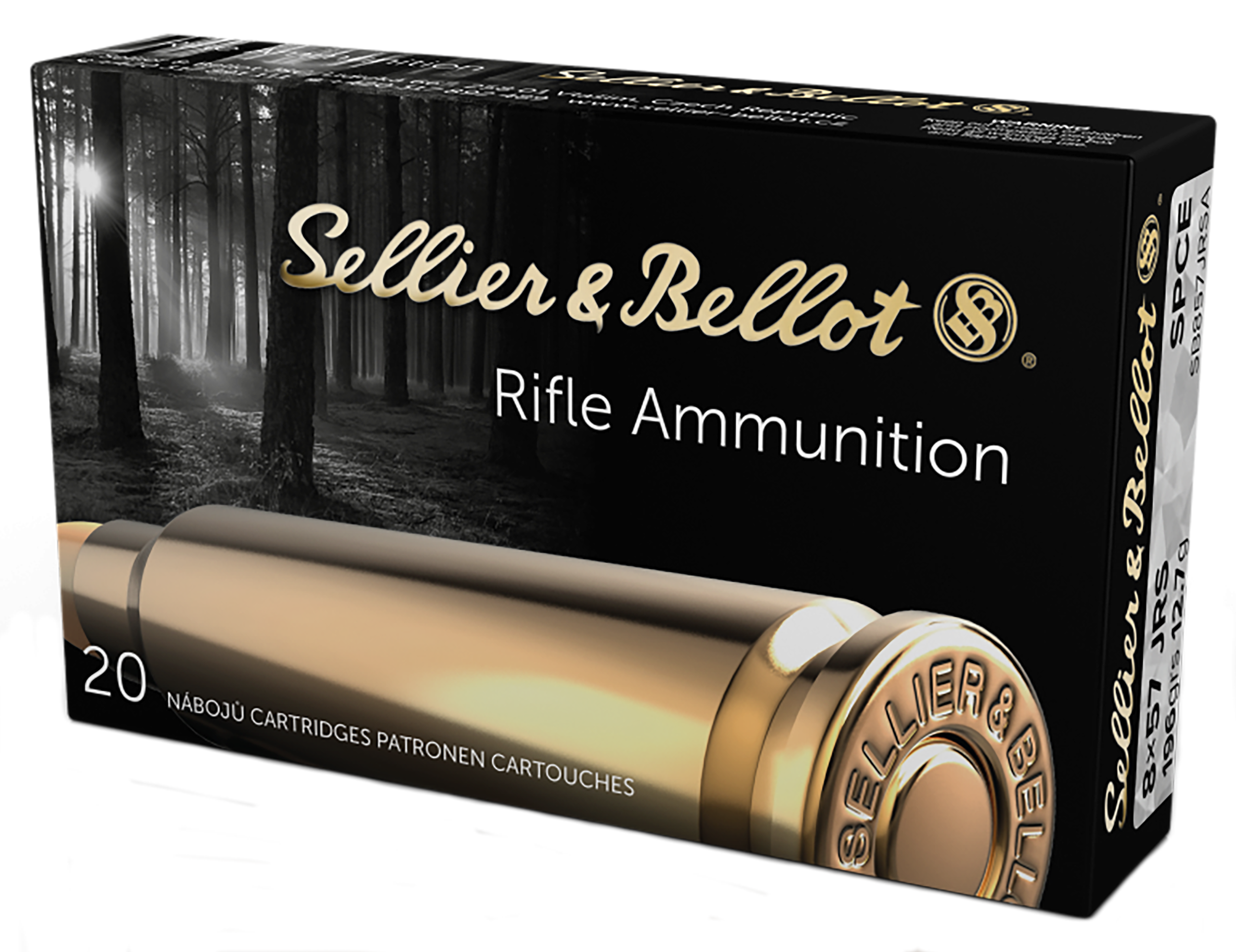 Sellier & Bellot SB857JRSA 8mm Mauser Soft Point 196 Grain 20 Rounds