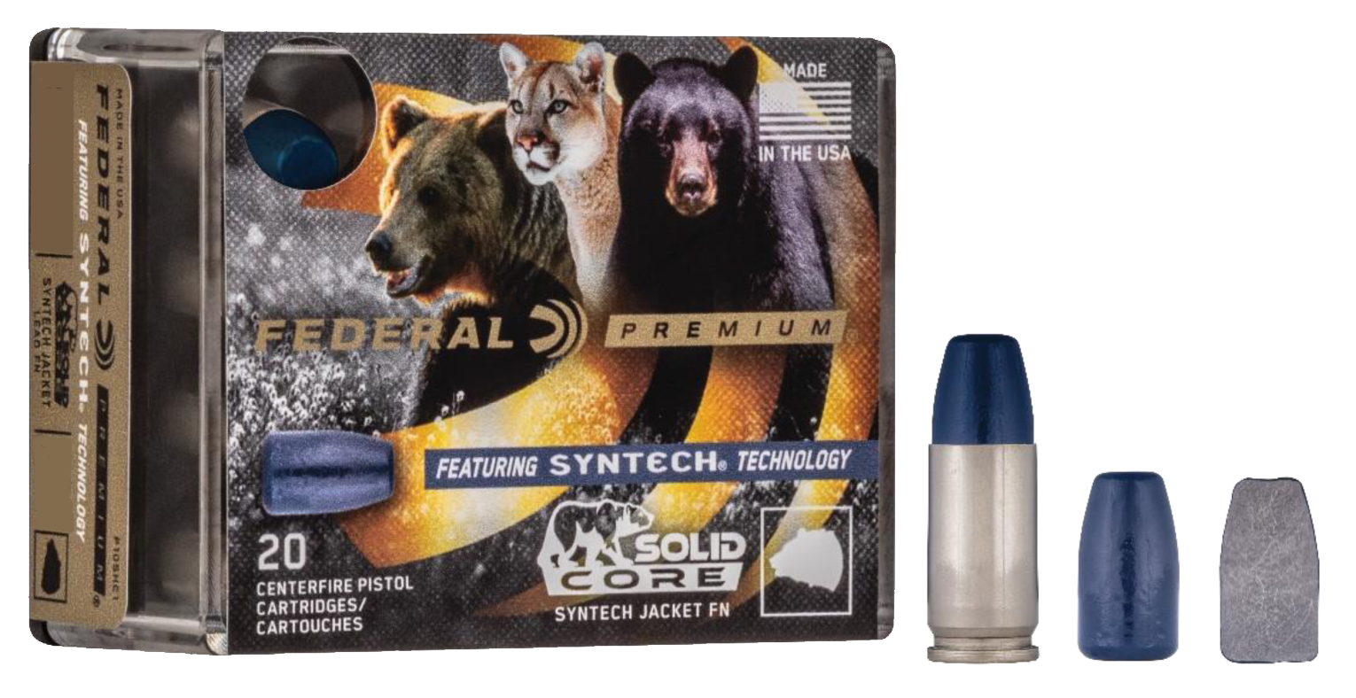 Federal Premium Pistol Ammo 45 ACP +P Solid Core 240 Grain 20 Rounds