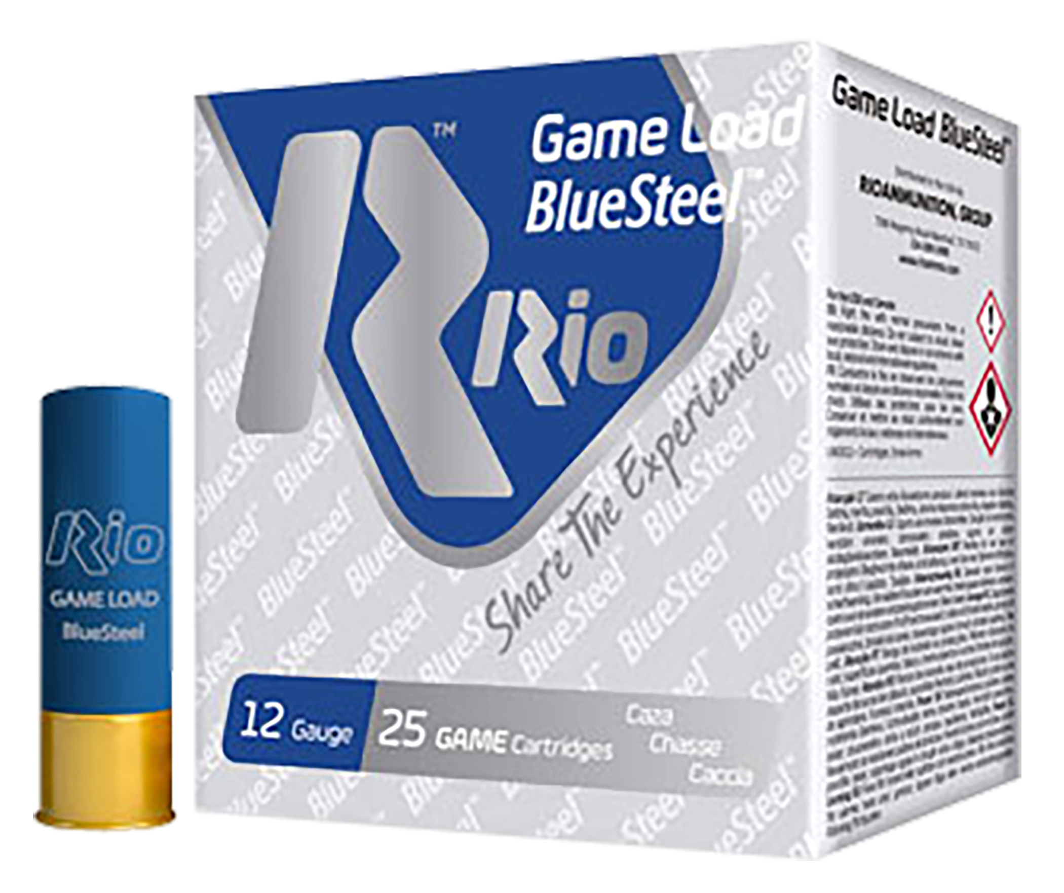Rio Ammunition GLBS327 Game Load BlueSteel  12Gauge 2.75" 1 1/8oz 7Shot 25 Rounds