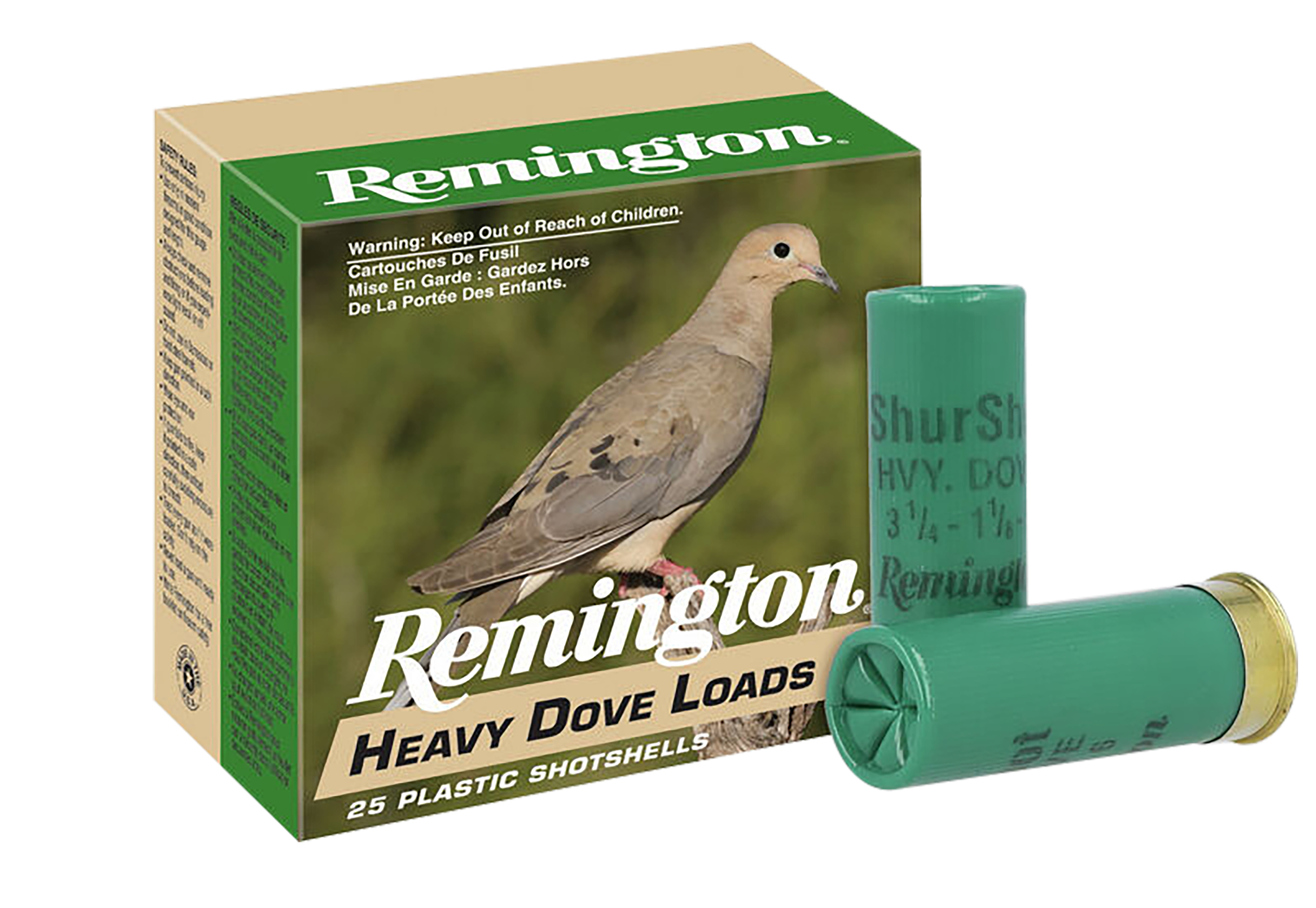 Remington Heavy Dove Loads 12 Gauge 8 Shot 1 1/8 Ounce 25 Rounds