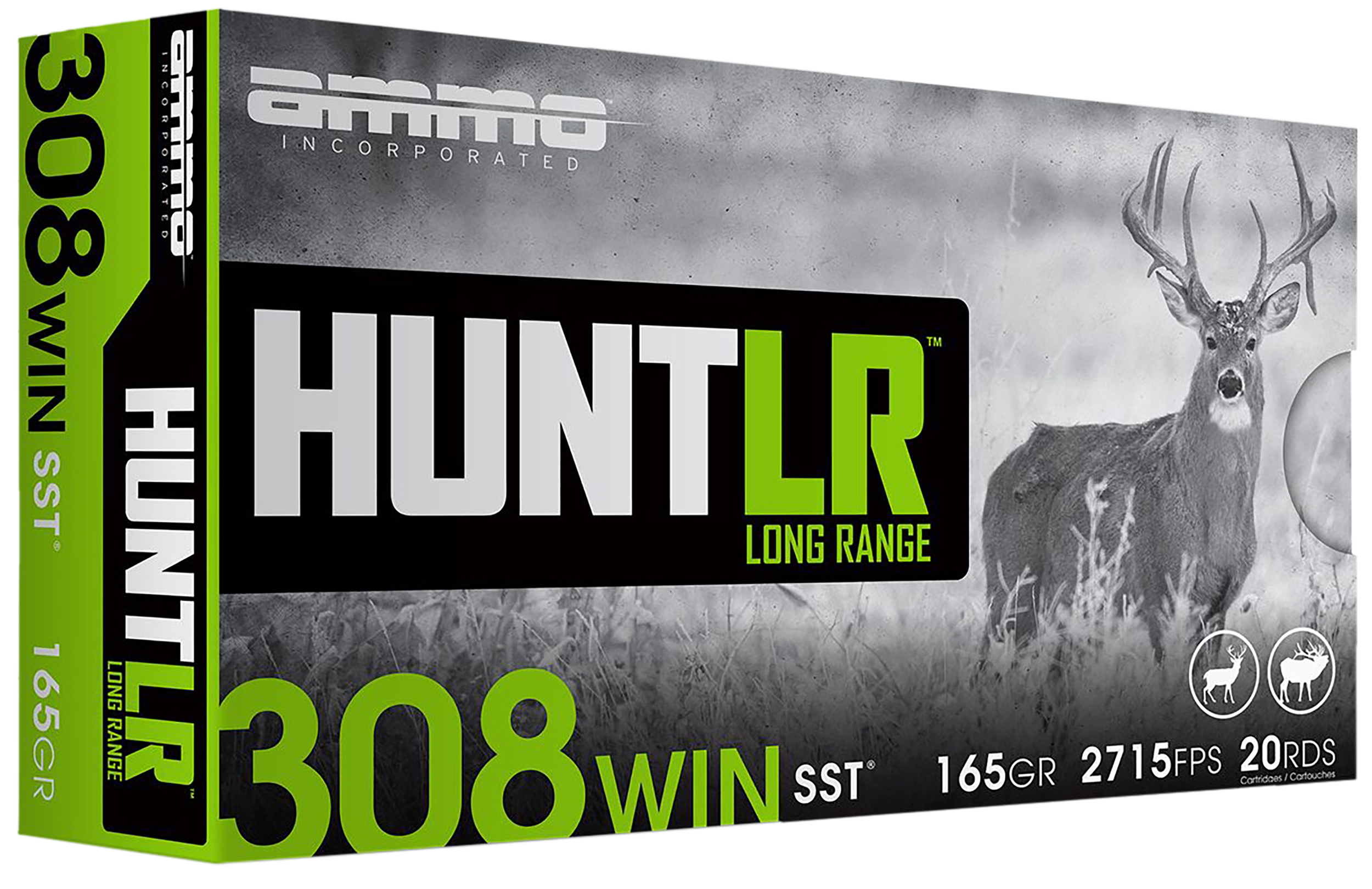 Ammo Inc Signature Hunt .308 Win Rifle Ammo - 165 Grain | Super Shock Tip | 20rd Box