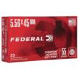 Federal Champion 5.56x45mm Jacketed Soft Point 55 Grain 20 Rounds