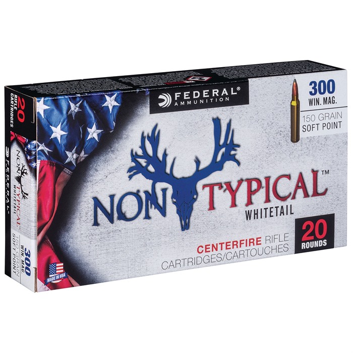 Federal Non-Typical Whitetail 300 Winchester Magnum Soft Point 150 Grain 20 Rounds