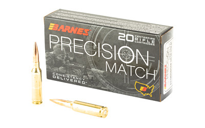 Barnes Bullets Precision Match 6.5 Creedmoor Open Tip Match 140 Grain 20 Rounds