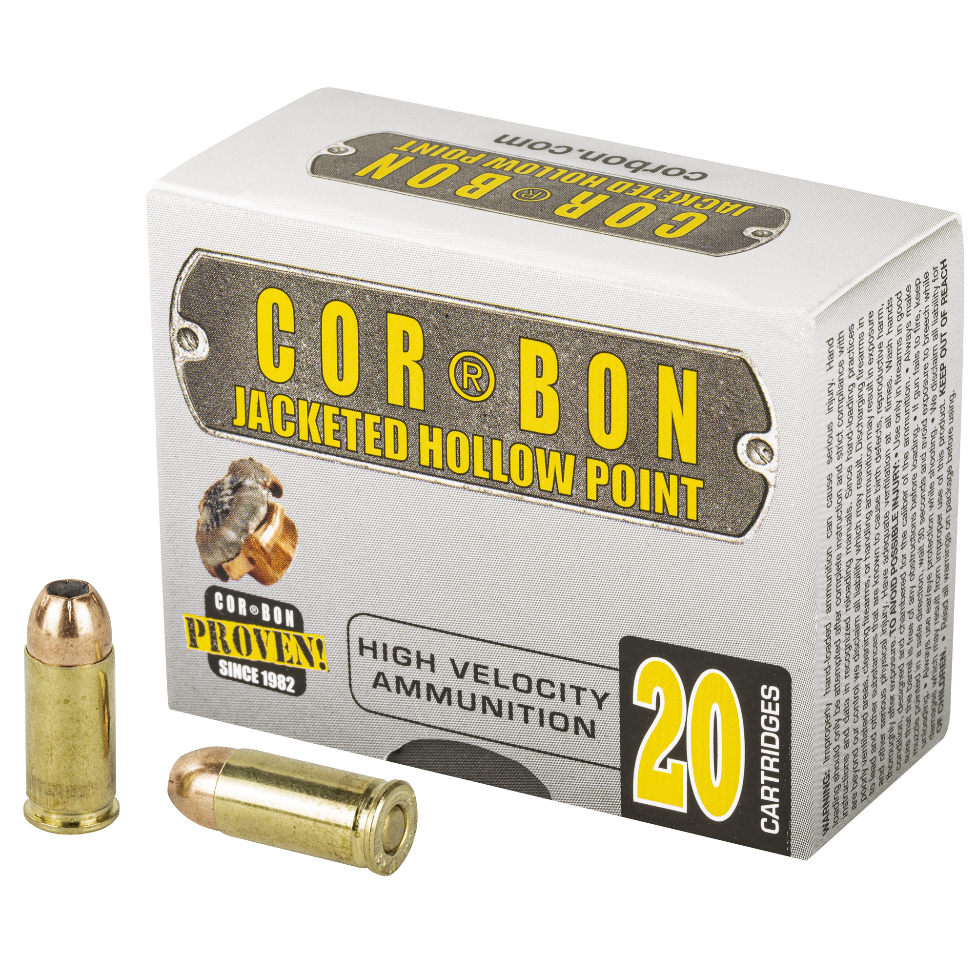 Corbon Self-Defense JHP Handgun Ammunition .32 ACP 60 gr JHP 1050 fps 20/box