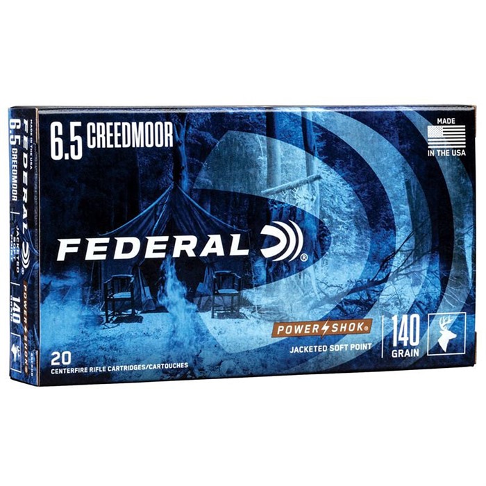 Federal Power-Shok 6.5 Creedmoor Soft Point 140 Grain 20 Rounds