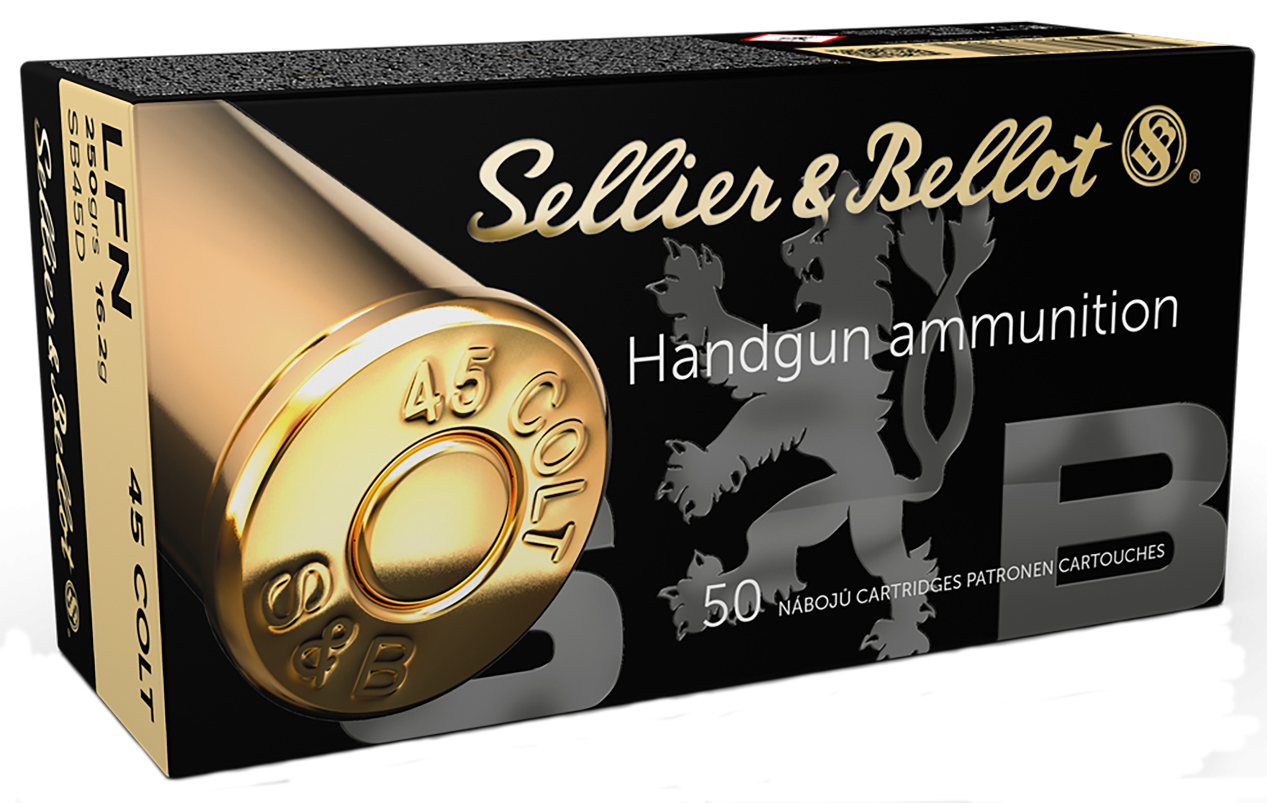 Sellier & Bellot SB45D 45 Colt Lead Flat Nose 250 Grain 50 Rounds
