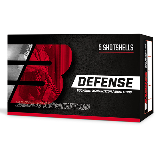 Barnes Bullets 32012 12 Gauge 4BK Buckshot 21 Grain 5 Rounds