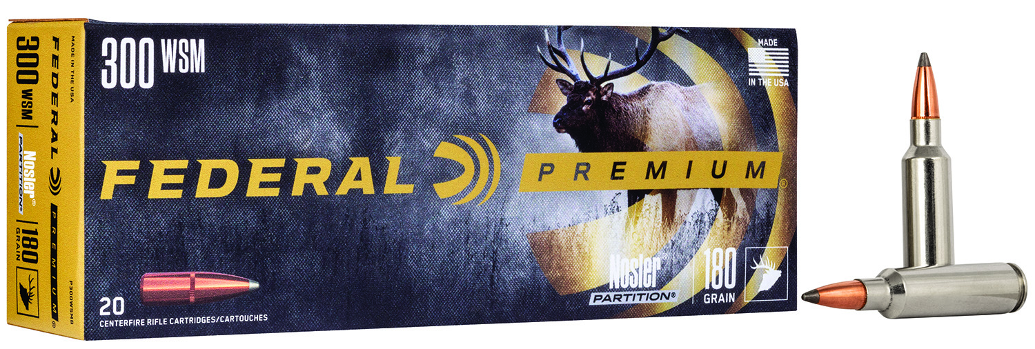 Federal Premium Nosler Partition 300 WSM Nosler Partition 180 Grain 20 Rounds