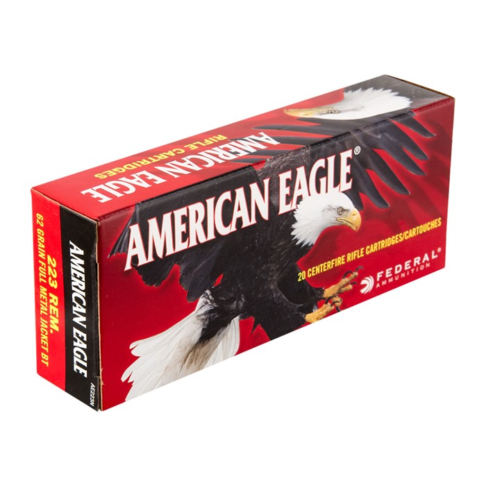 Federal American Eagle 223 Remington Full Metal Jacket 62 Grain 20 Rounds