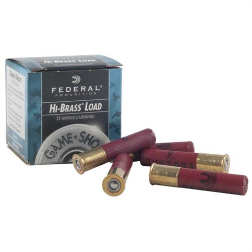 Federal Game-Shok Hi-Brass Load 410 Bore Lead Shot 7.5 Grain 25 Rounds