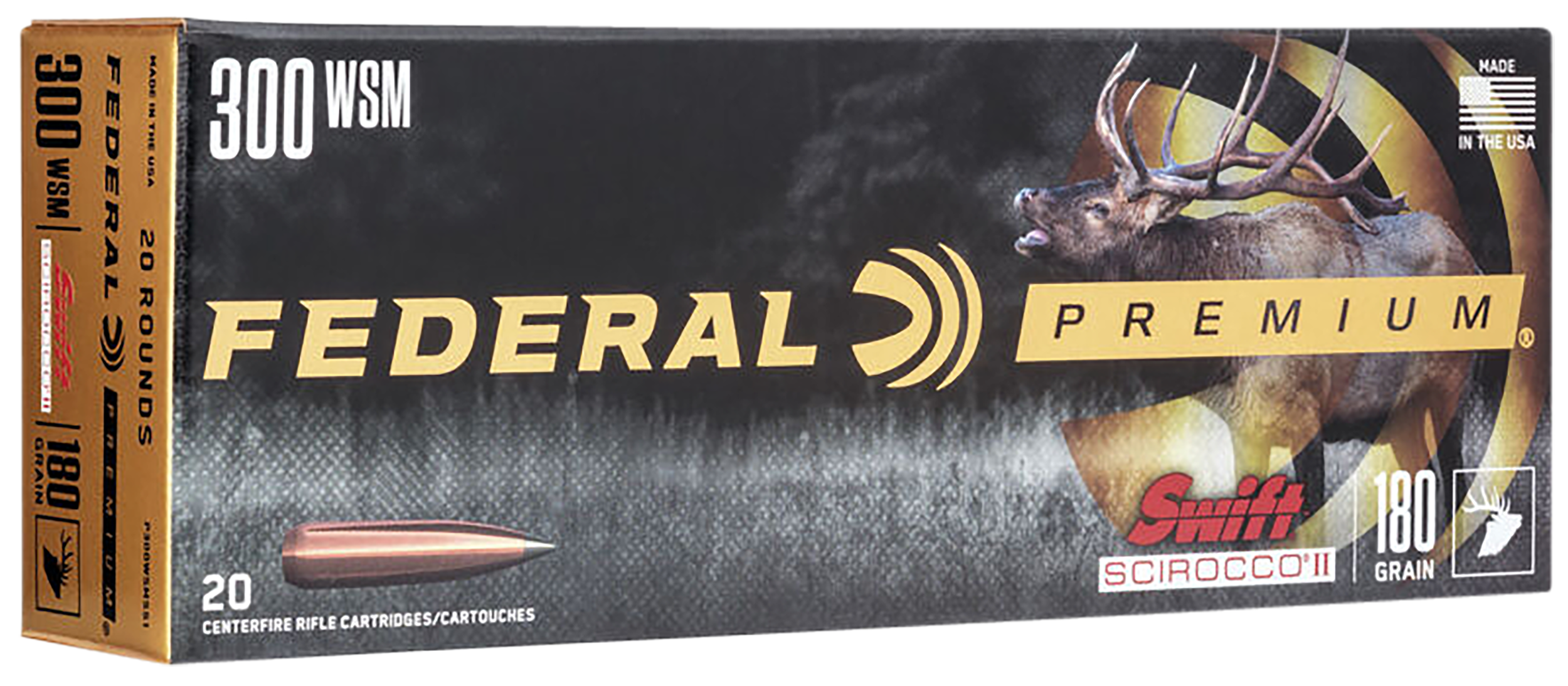 Federal Premium 300 WSM Swift Scirocco II 180 Grain 20 Rounds