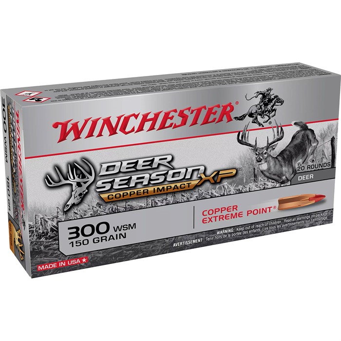 Winchester Extreme Point Copper Impact 300 WSM 150 Grain 20 Rounds