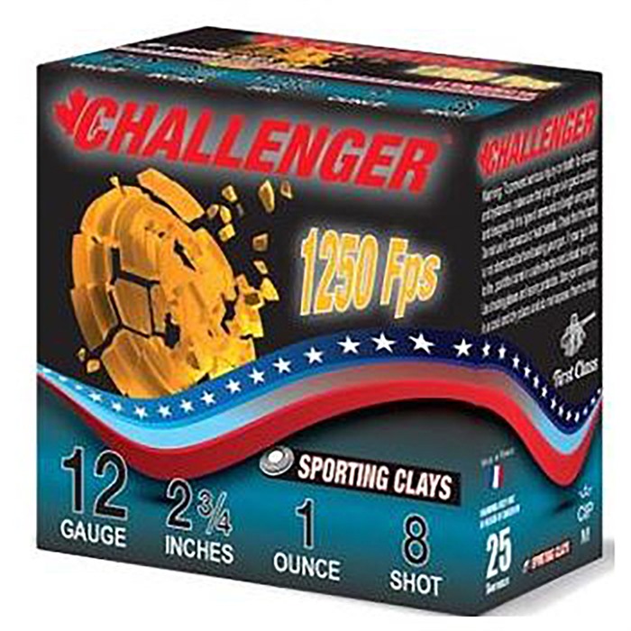 SPORTING CLAY 12 GAUGE 2-3/4'' 1OZ 1250 FPS #8 250 CASE