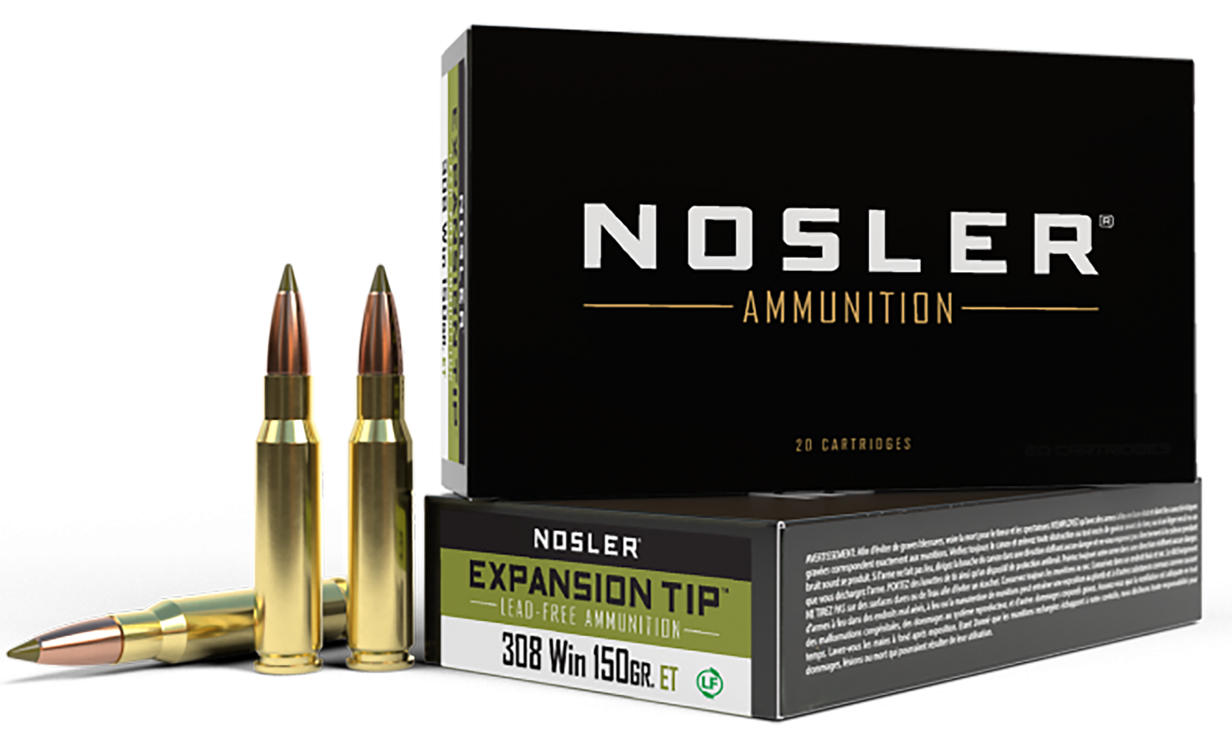 Nosler Expansion Tip 308 Winchester Soft Point 150 Grain 20 Rounds