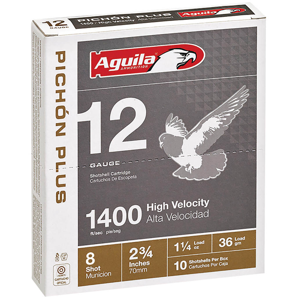 Aguila Pich�n Plus 12 Gauge Birdshot #8 Shot 1.25 Ounce 10 Rounds
