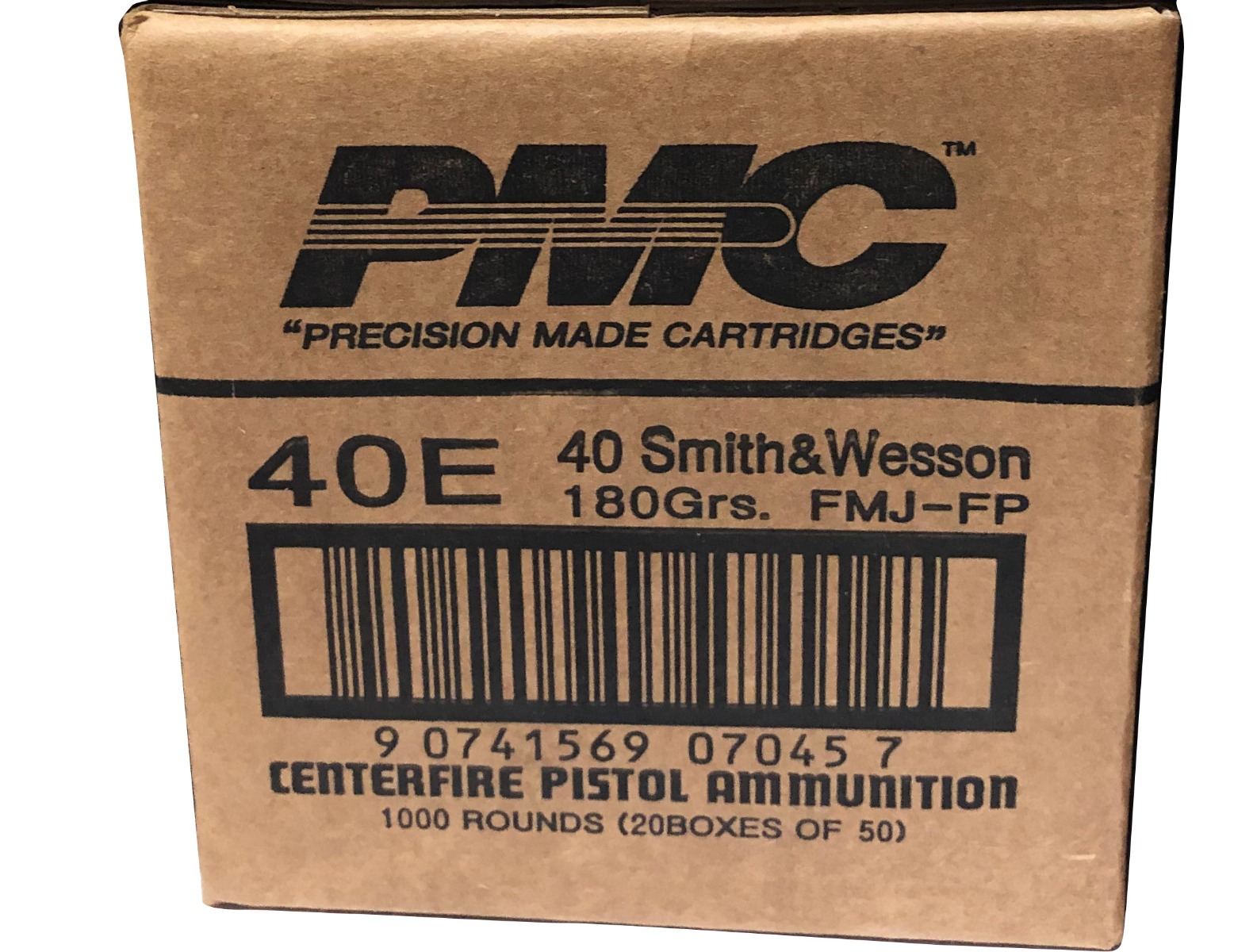PMC Bronze .40 S&W FMJ-FP 180 Grain