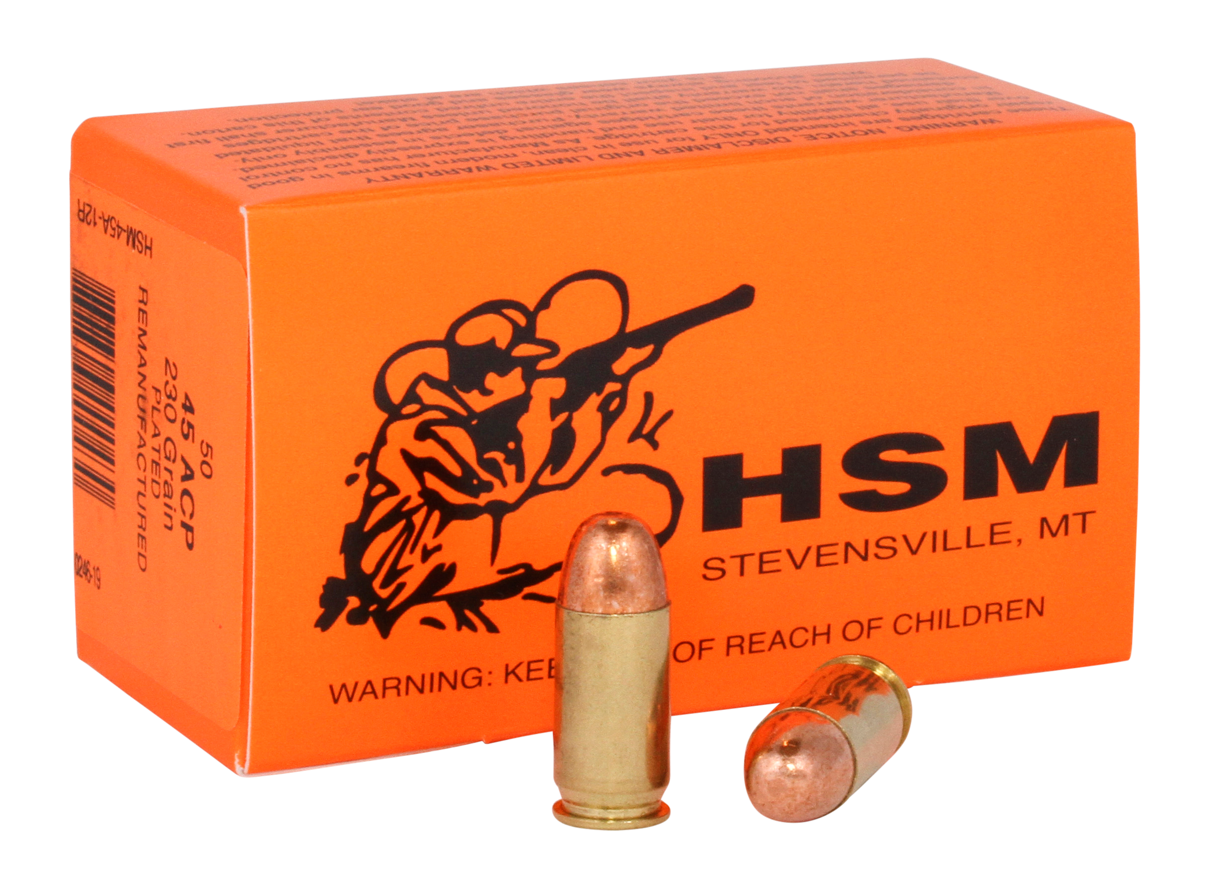 HSM Training 45 Acp Full Metal Jacket 230 Grain 50 Rounds