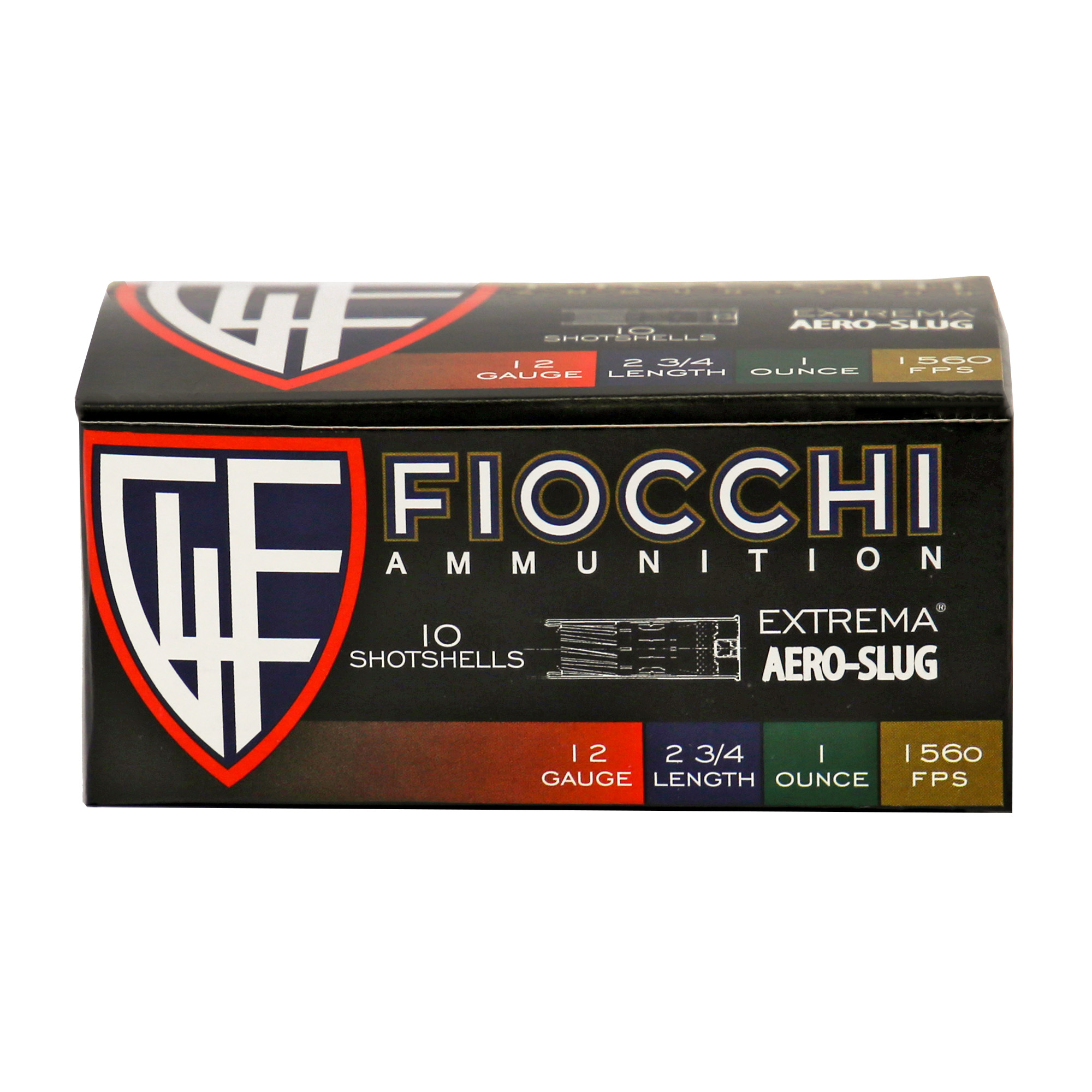 Fiocchi Aero Slugs 12 ga. 2.75 in. 1 oz. Rifled 10 rd.