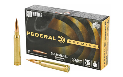 Federal Gold Medal 300 Winchester Magnum Berger Hybrid 215 Grain 20 Rounds