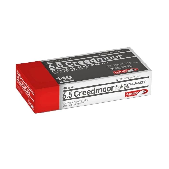 Aguila 6.5 Creedmoor Full Metal Jacket Boat Tail 140 Grain