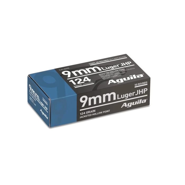 Aguila 9mm Luger Jacketed Hollow Point 124 Grain 500 Rounds