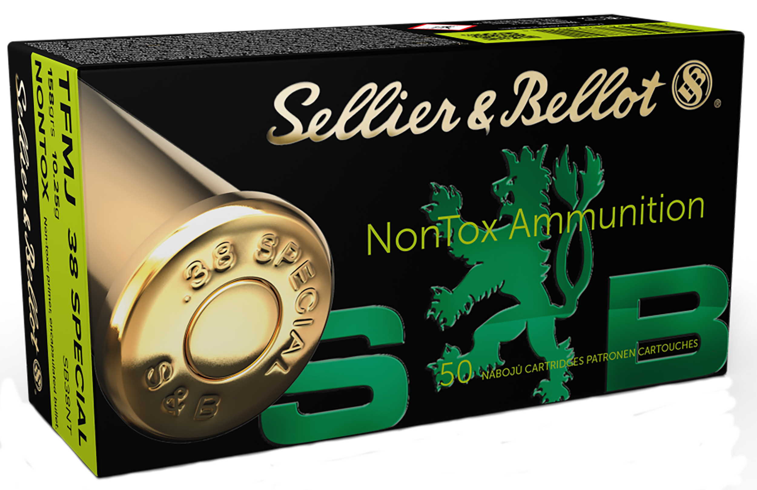Sellier & Bellot SB38NT 38 Special Total Full Metal Jacket 158 Grain 50 Rounds